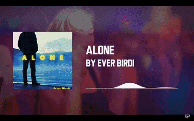 a music video for alone by ever birdi shows a man standing in front of a body of water