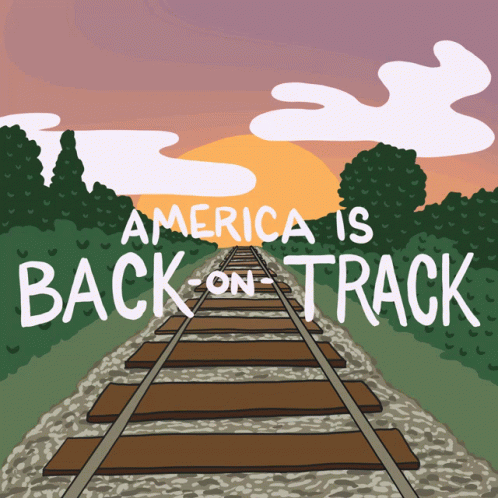 America Is Back On Track American Rescue Plan GIF - America Is Back On Track American Rescue Plan Employment GIFs