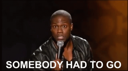 Kevin Hart Somebody Had To Go GIF - Kevin Hart Somebody Had To Go Comedy GIFs