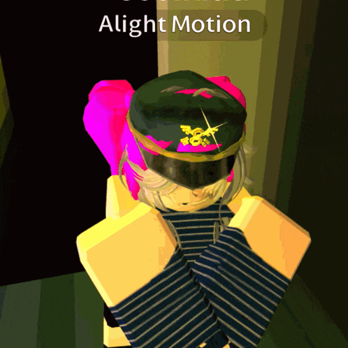 a cartoon character with the word alight motion on the top