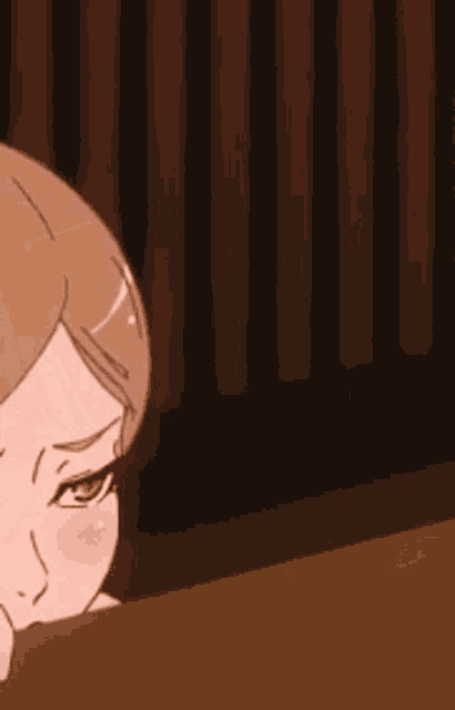 a cartoon girl with her tongue out making a funny face