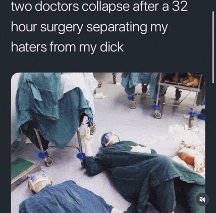 two doctors collapsed after a 32 hour surgery separating their haters from their dick