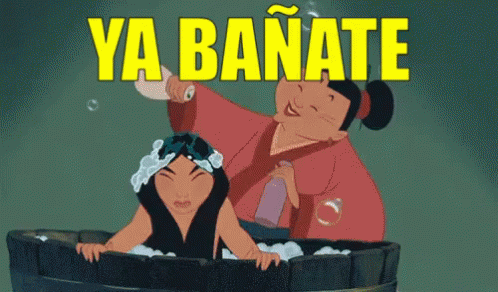 Ya Bañate Cochina GIF - Mulan Bath Disney GIFs