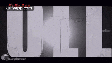 the word kill that is on a black and white background