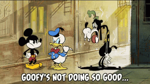 Goofy'S Not Doing So Good GIF - Mickey Mouse Donald Duck Goofy GIFs