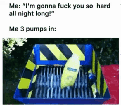 a picture of a banana being crushed in a machine .