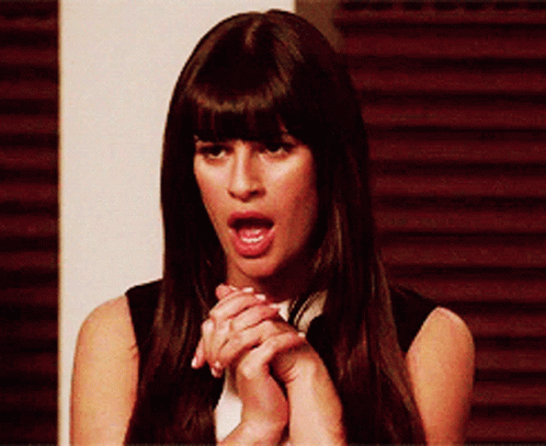 Glee Rachel Berry GIF - Glee Rachel Berry Gasp GIFs