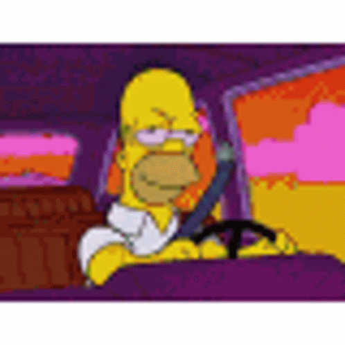 Homer Drive GIF - Homer Drive Simpsons GIFs