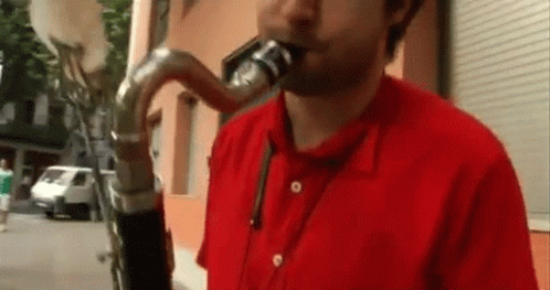 Playing On The Street Band GIF - Playing On The Street Band Playing While Walking GIFs