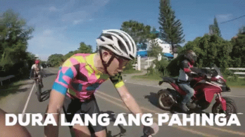 Dura Lang Ang Pahinga Bicycle GIF - Dura Lang Ang Pahinga Bicycle Race GIFs