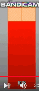 a video of a red and yellow block with the words bandicam on the bottom