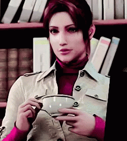 Claire Redfield GIF - Resident Evil Claire Redfield Sip GIFs