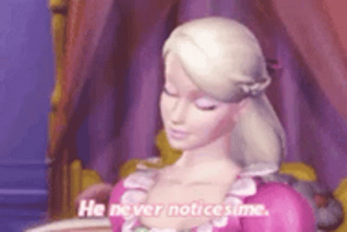 Barbie He Never Notices Me GIF - Barbie He Never Notices Me Sad GIFs
