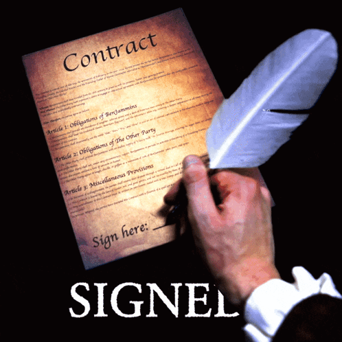 Contract Signature GIF - Contract Signature John Hancock GIFs