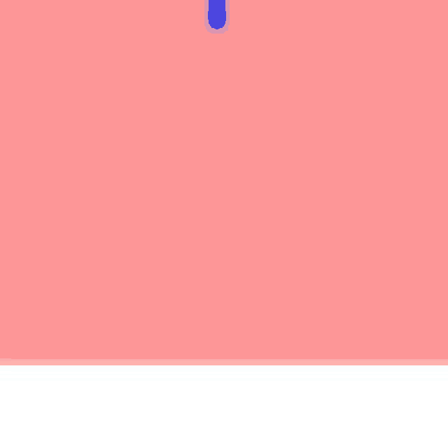 a pink square with a blue circle in the middle of it .