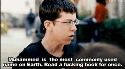 a boy with glasses says muhammad is the most commonly used name on earth