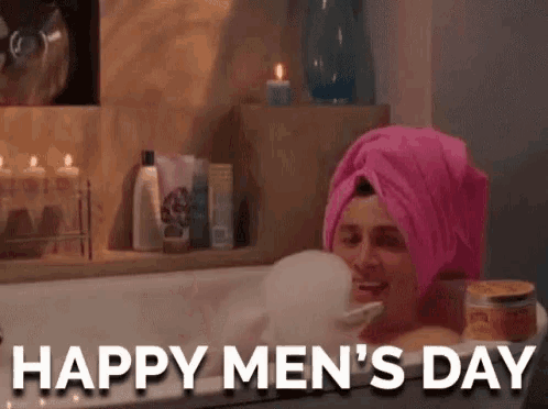 Happy Mens Day Bubble Bath GIF - Happy Mens Day Bubble Bath Living The Dream GIFs