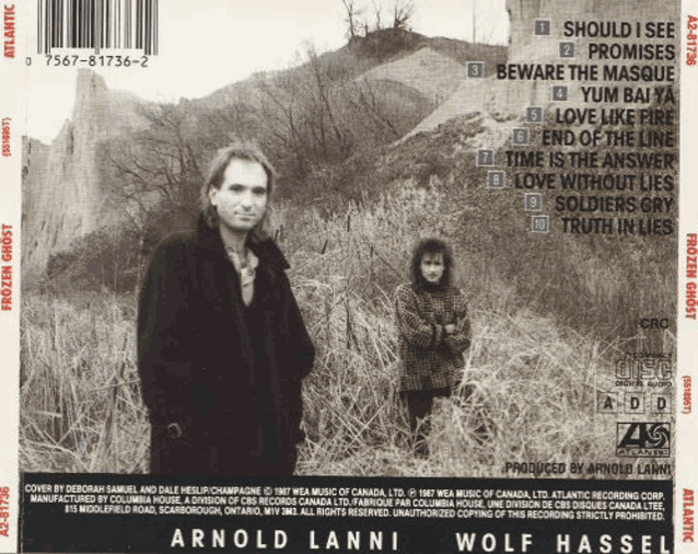 the back cover of an album by arnold lanni