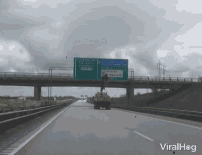 Driving Fail Sign Crash GIF - Driving Fail Sign Crash Highway GIFs