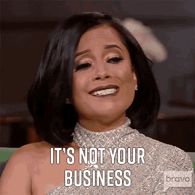 Its Not Your Business Married To Medicine GIF - Its Not Your Business Married To Medicine Its None Of Your Business GIFs