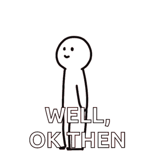 a cartoon of a man with an arrow through his heart and the words `` well , ok then '' .