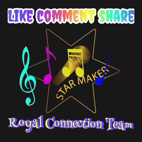 a poster that says like comment share royal connection team on it