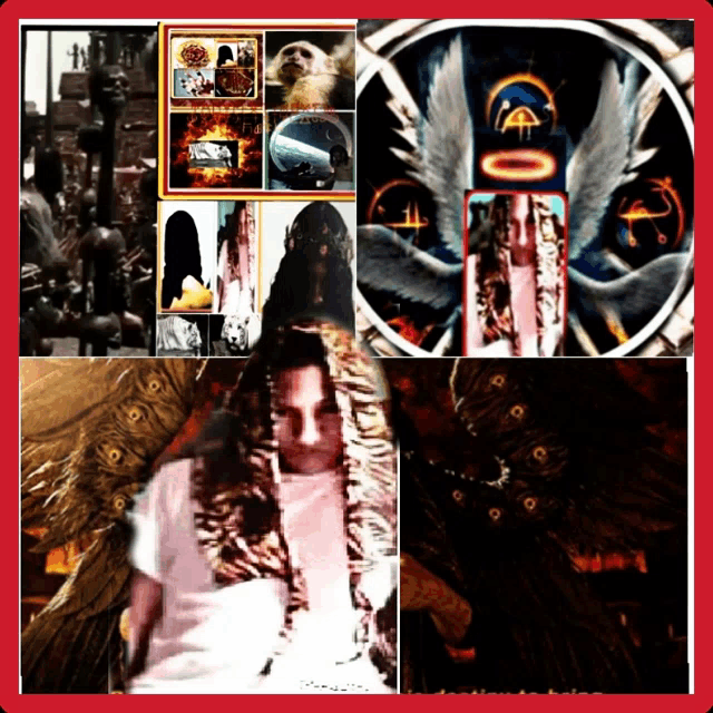 a collage of images with the word o on the bottom left