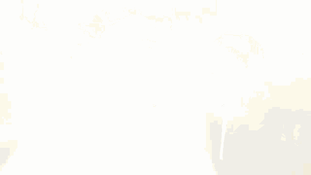 a cartoon of a monster running down a street with the letter p in the background