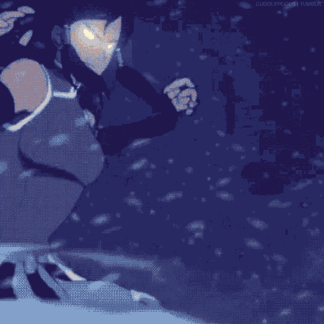 a blurry picture of a person holding a sword with the words cloudtroops tumblr at the bottom