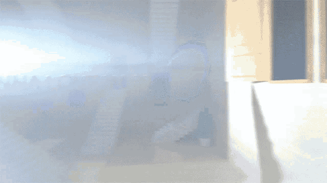 a blurry picture of a room with the words i 'm gonna love you