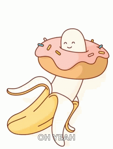 Donut Banana GIF
