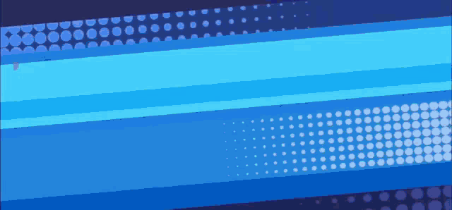 a blue background with polka dots and stripes on it