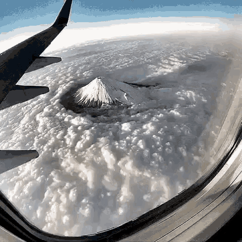 Mountain Volcano GIF - Mountain Volcano Airplane GIFs