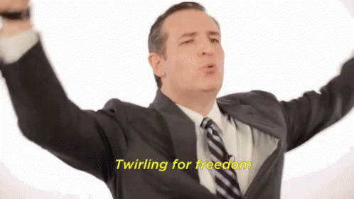 Ted Cruz GIF - Ted Cruz Twirling Freedom GIFs