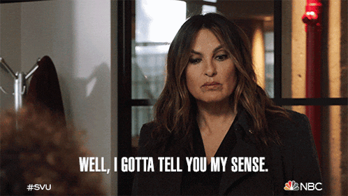 a woman says well i gotta tell you my sense in a nbc ad