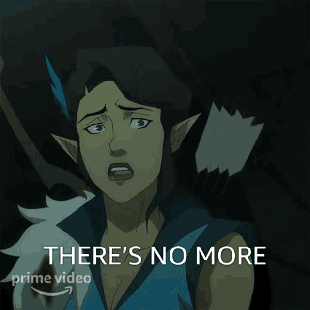 a cartoon character says there 's no more on the bottom