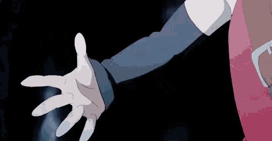 a sword is being thrown in the air in a cartoon .