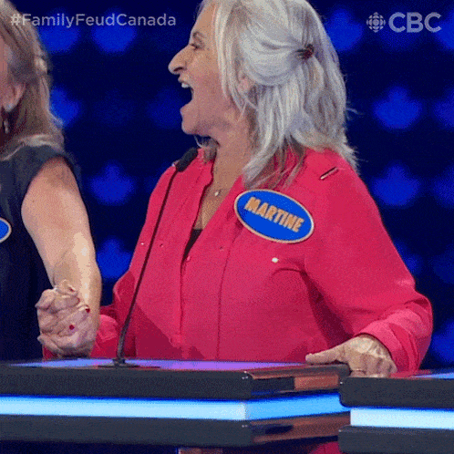Laughing Martine GIF - Laughing Martine Family Feud Canada GIFs