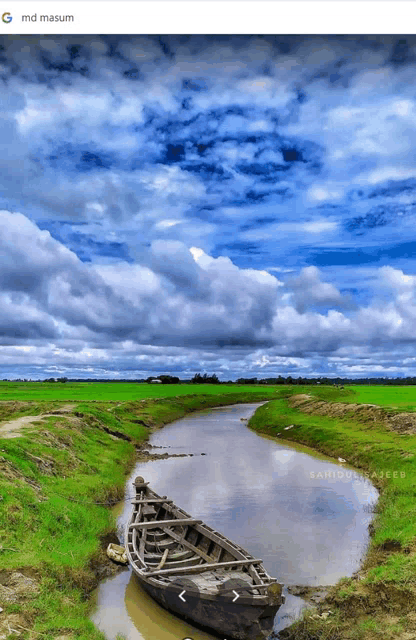 a picture of a river taken by md masum is displayed on a google page