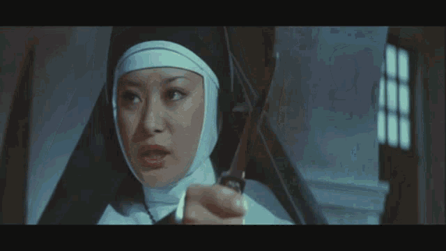 School Of The Holy Beast Nun GIF - School Of The Holy Beast Nun Nun With Knife GIFs