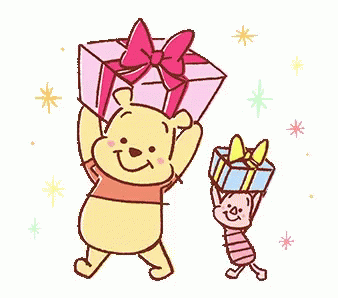 Winnie The Pooh Gifts GIF - Winnie The Pooh Gifts Piglet GIFs