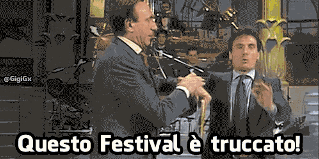 Questo Festival E Truccato Festival Di Sanremo GIF - Questo Festival E Truccato Festival Di Sanremo Cavallo Pazzo GIFs