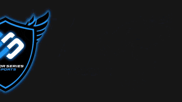 a logo for senior series esports with a shield and wings