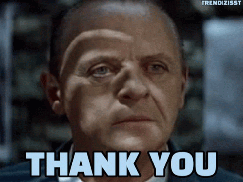 Thank You Thanks GIF - Thank You Thanks Hannibal Lecter GIFs