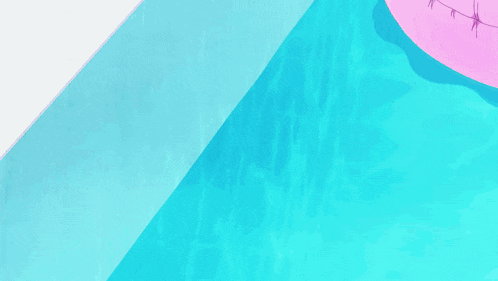 a girl is laying on a pink float in the water holding a phone