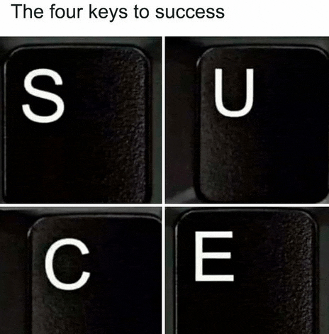the four keys to success are su c e and u