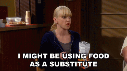 I Might Be Using Food As A Substitute Christy GIF - I Might Be Using Food As A Substitute Christy Anna Faris GIFs