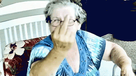 Grandma Fuckyou GIF - Grandma Fuckyou Middle Finger GIFs
