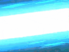 a blue sky with a white stripe in the middle .