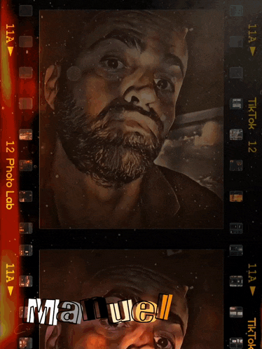 a photo of a man with the name manuel on it